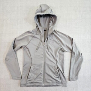 The North Face Jacket Women's M Gray Tech Mezzaluna Full Zip Hoodie Sweater